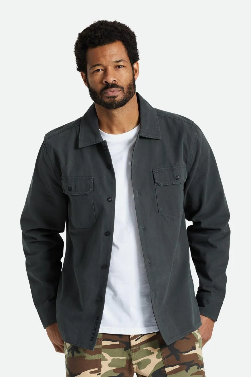 Bowery Surplus Overshirt - Washed Black