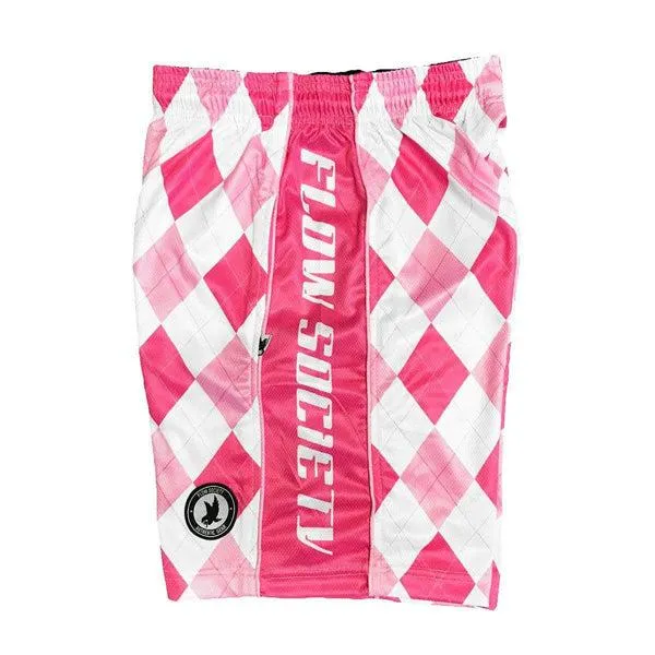 Boys New Argyle Pink Attack Short