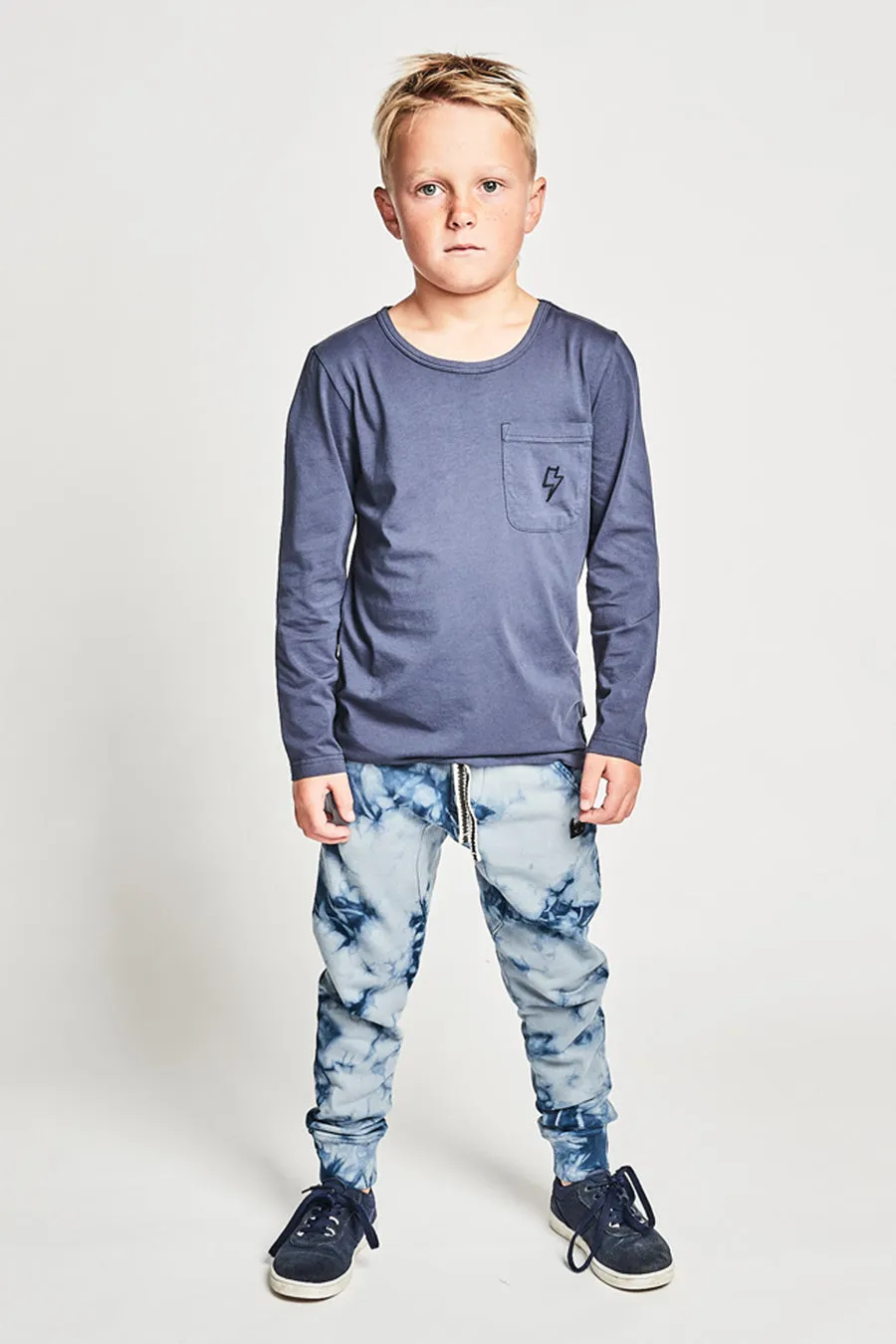 Boys Pants Munster Kids Trashagain Pant - Mid Blue Dye