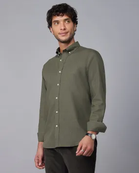 Brushed Twill Shirt - Green