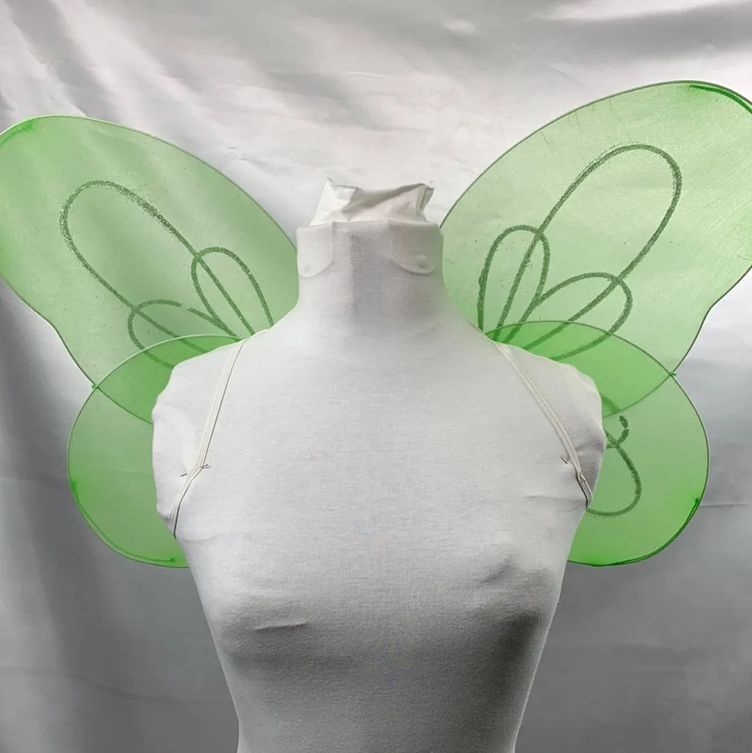 Butterfly Purple & Tinkerbell Fairy Lime Green Wings