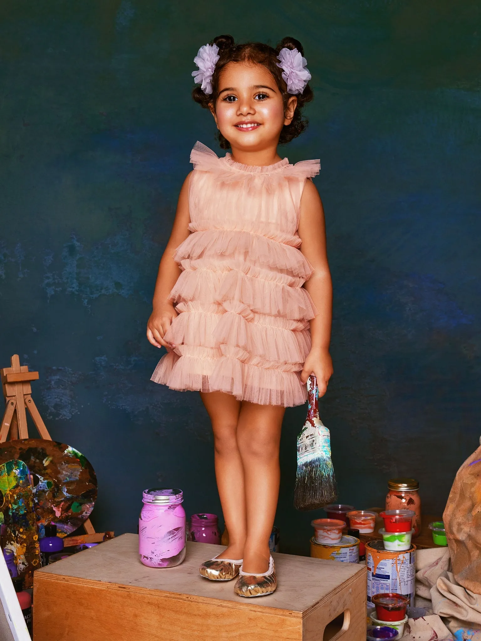 Bébé Mural Tulle Dress