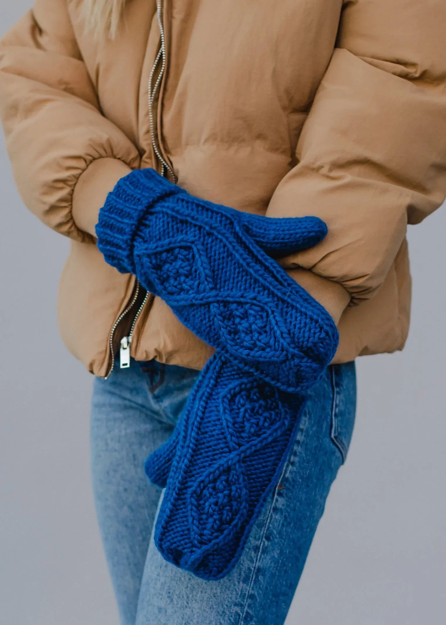 Cable Knit Mittens