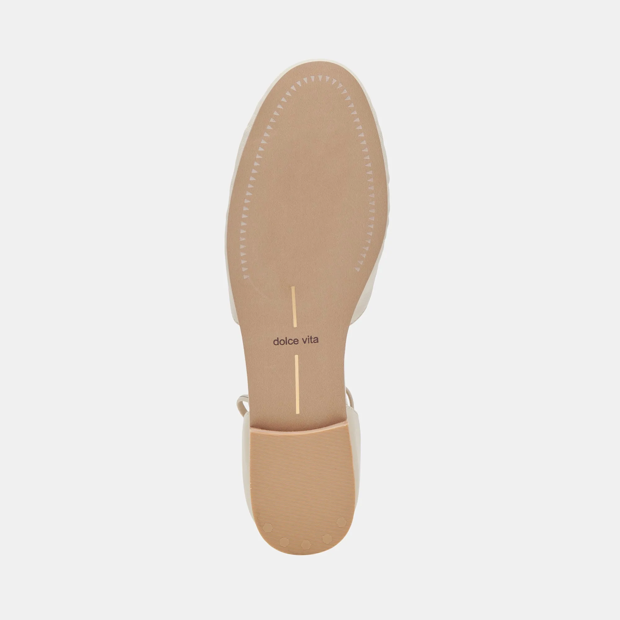 CANCUN BALLET FLATS IVORY LEATHER