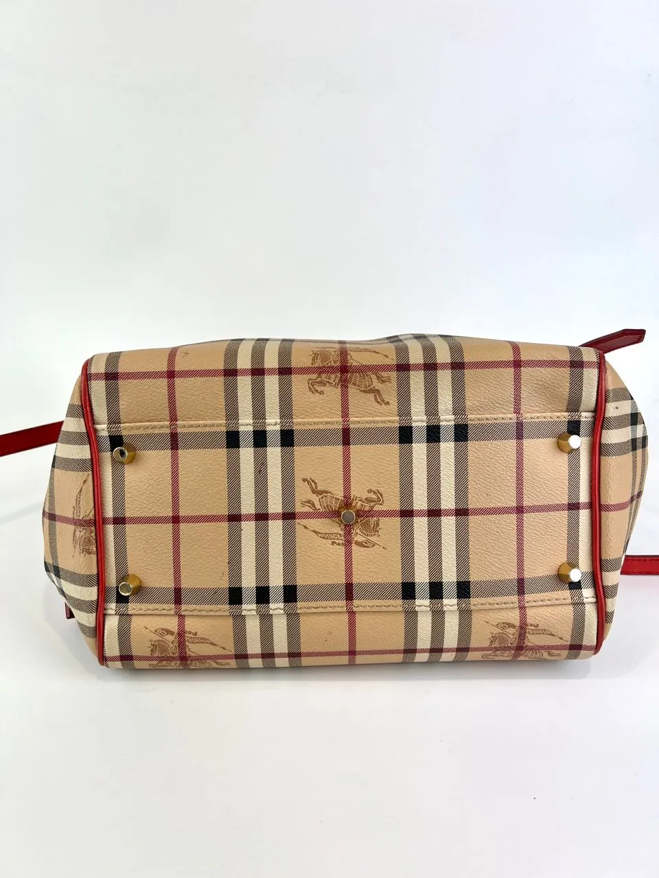 Canterbury Check Tote - Dark Pink