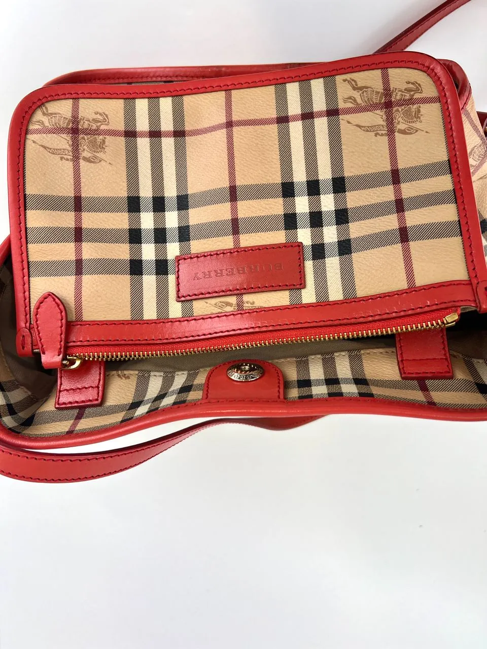 Canterbury Check Tote - Dark Pink