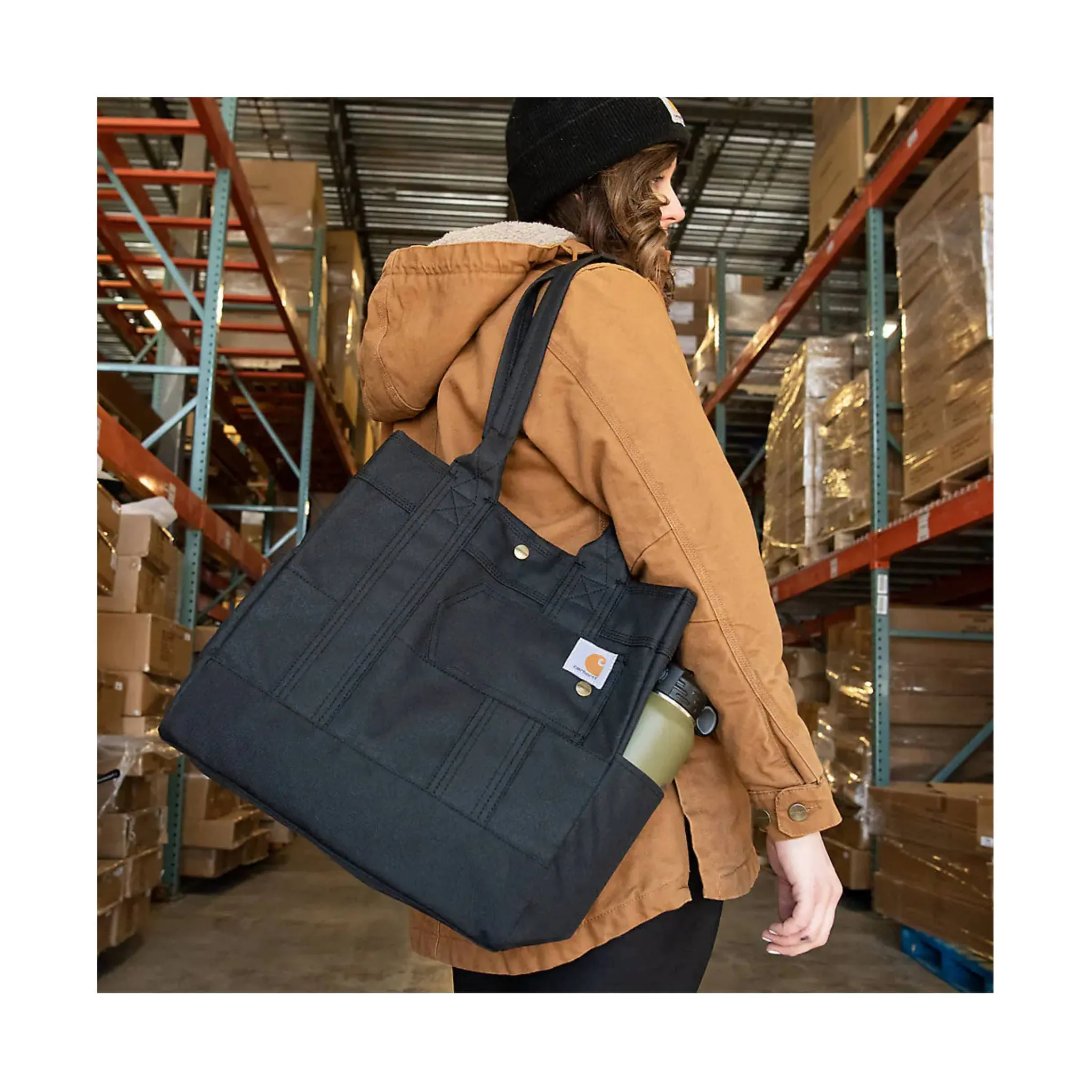 Carhartt Vertical Snap Tote - Carhartt Brown