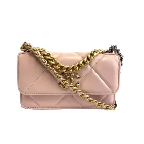 CHANEL - NEW 23S Lambskin WOC Chain Bag - CC Light Pink Crossbody / Shoulder Bag