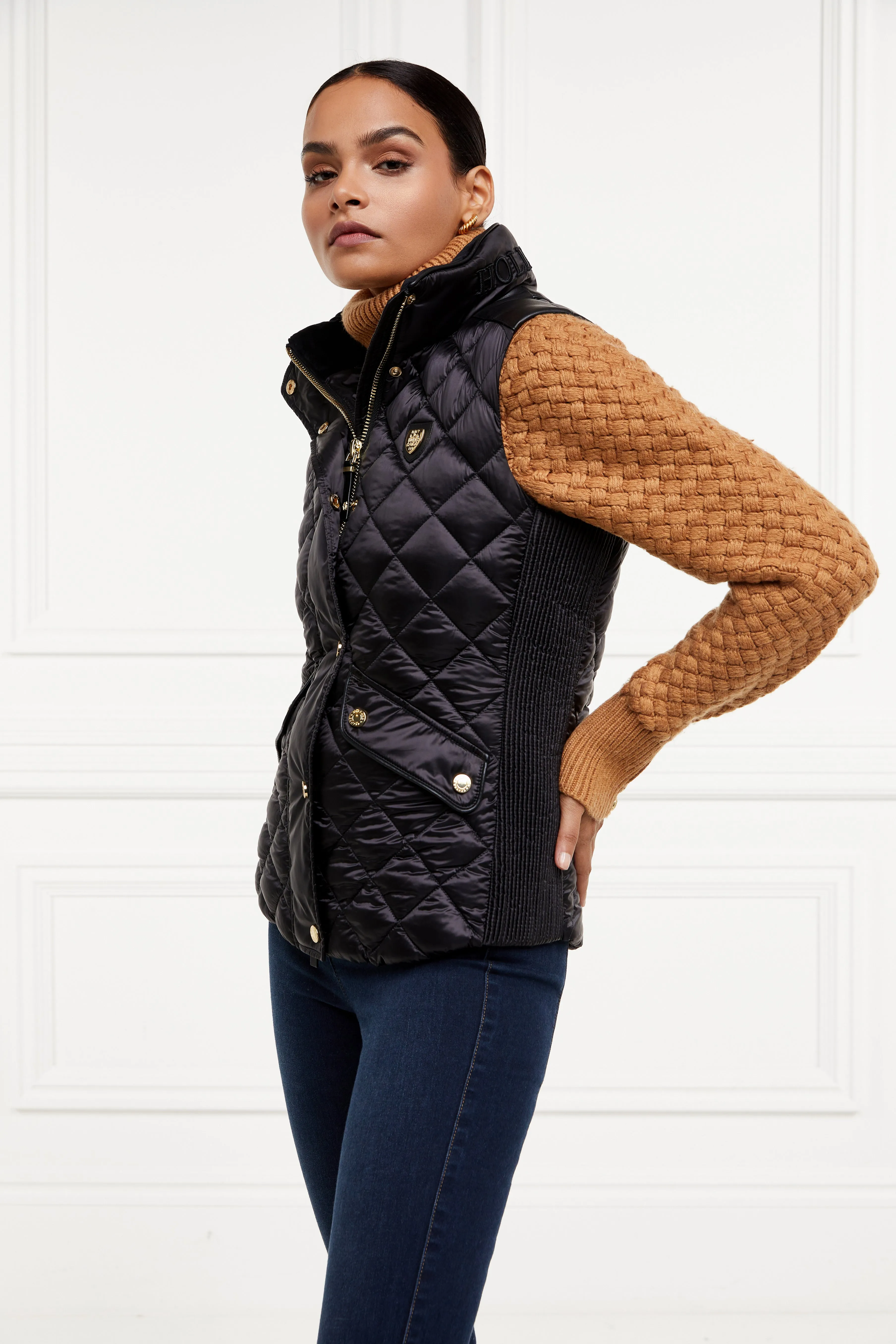 Charlbury Quilted Gilet (Black)