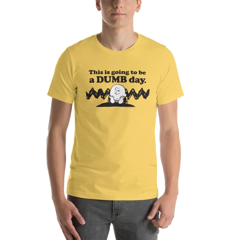 Charlie Brown Dumb Day Adult T-Shirt