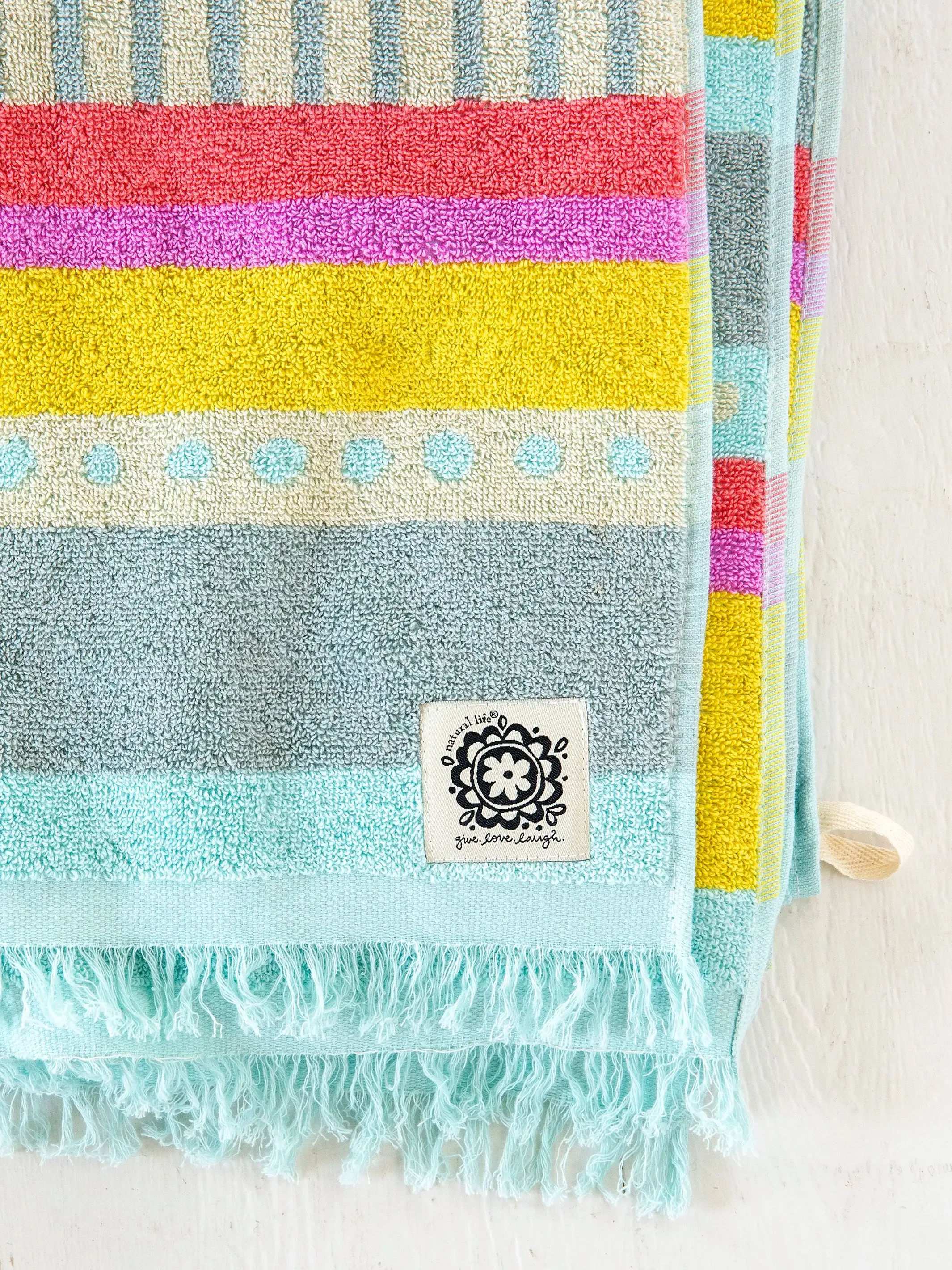 Cotton Bungalow Towel - Light Blue Grey