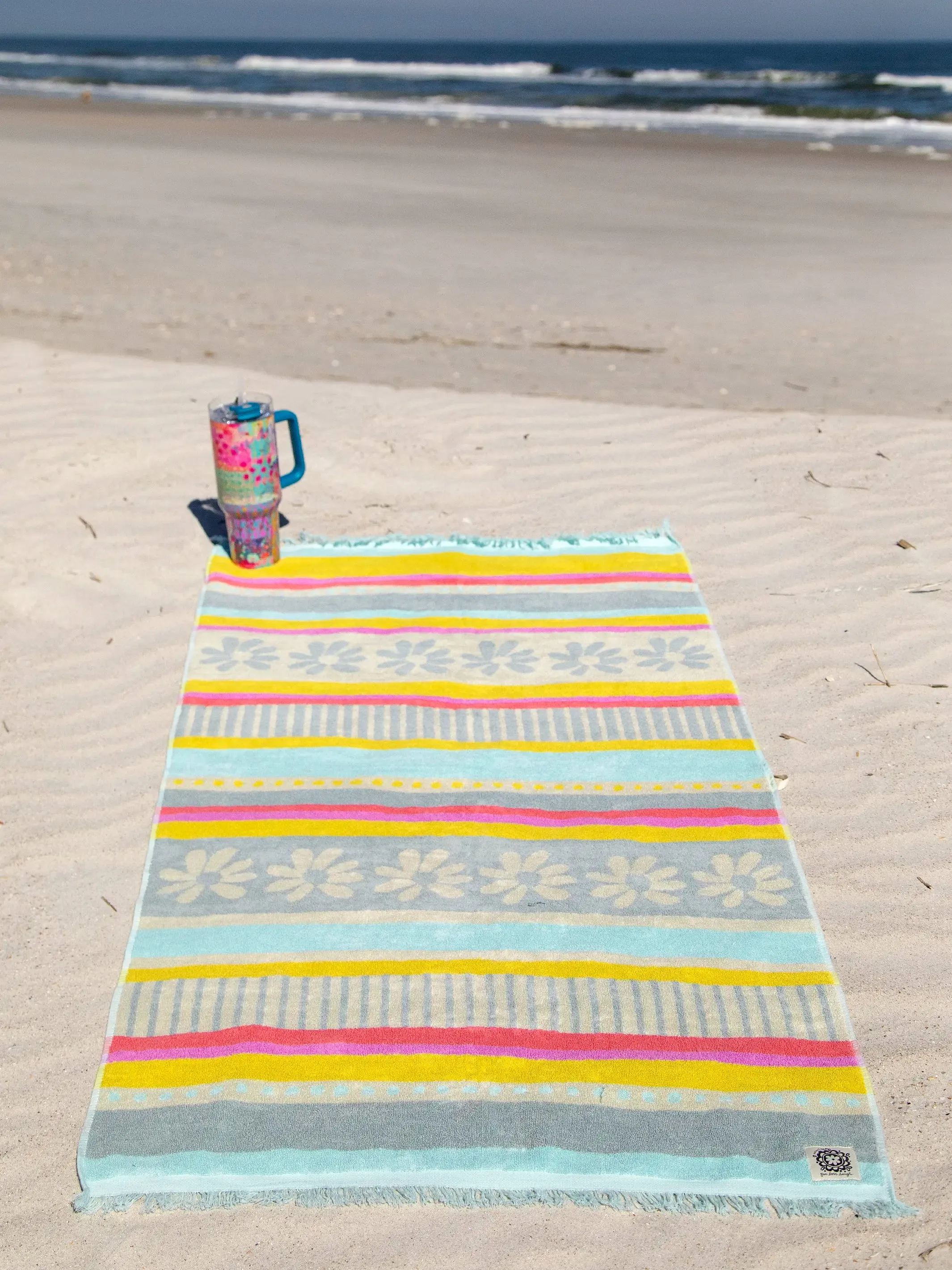 Cotton Bungalow Towel - Light Blue Grey