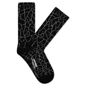 Crackle Sock - Black/Reflective