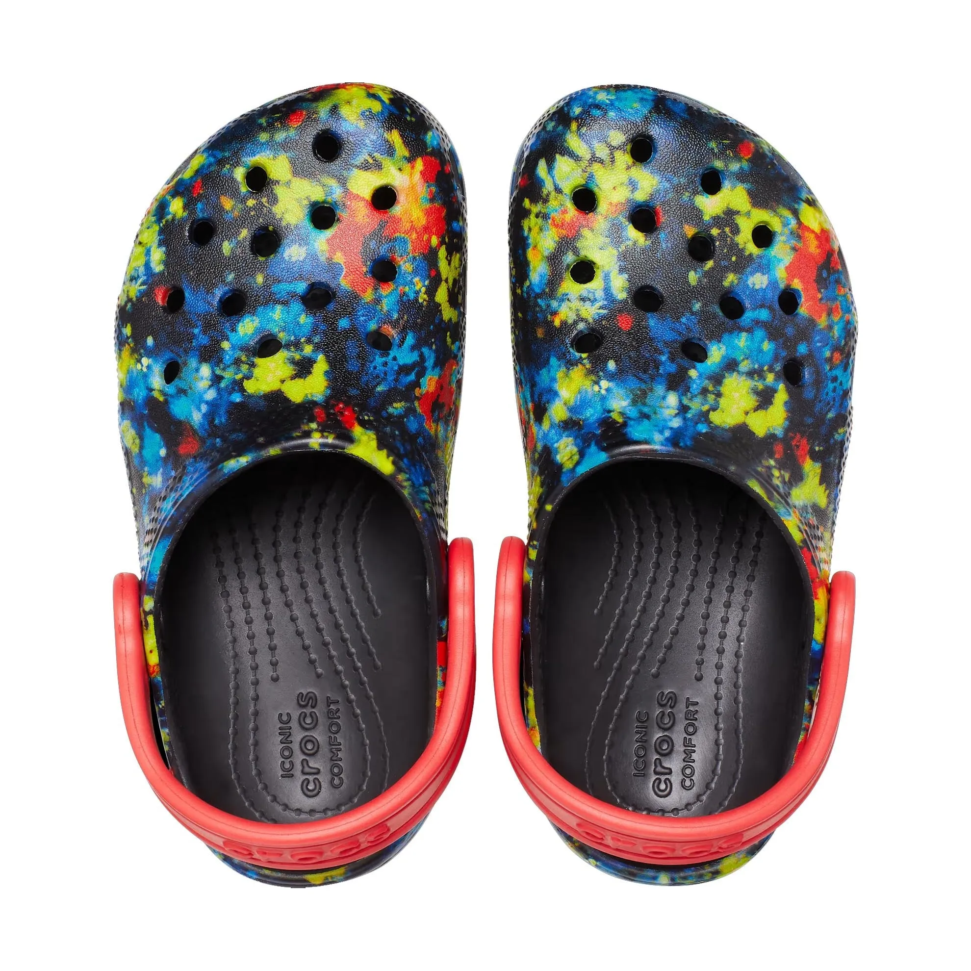 Crocs Toddlers Classic Tie-Dye Graphic Clogs