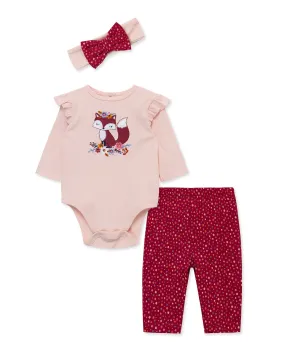 Cute Fox Bodysuit & Pant Set (3M-12M)