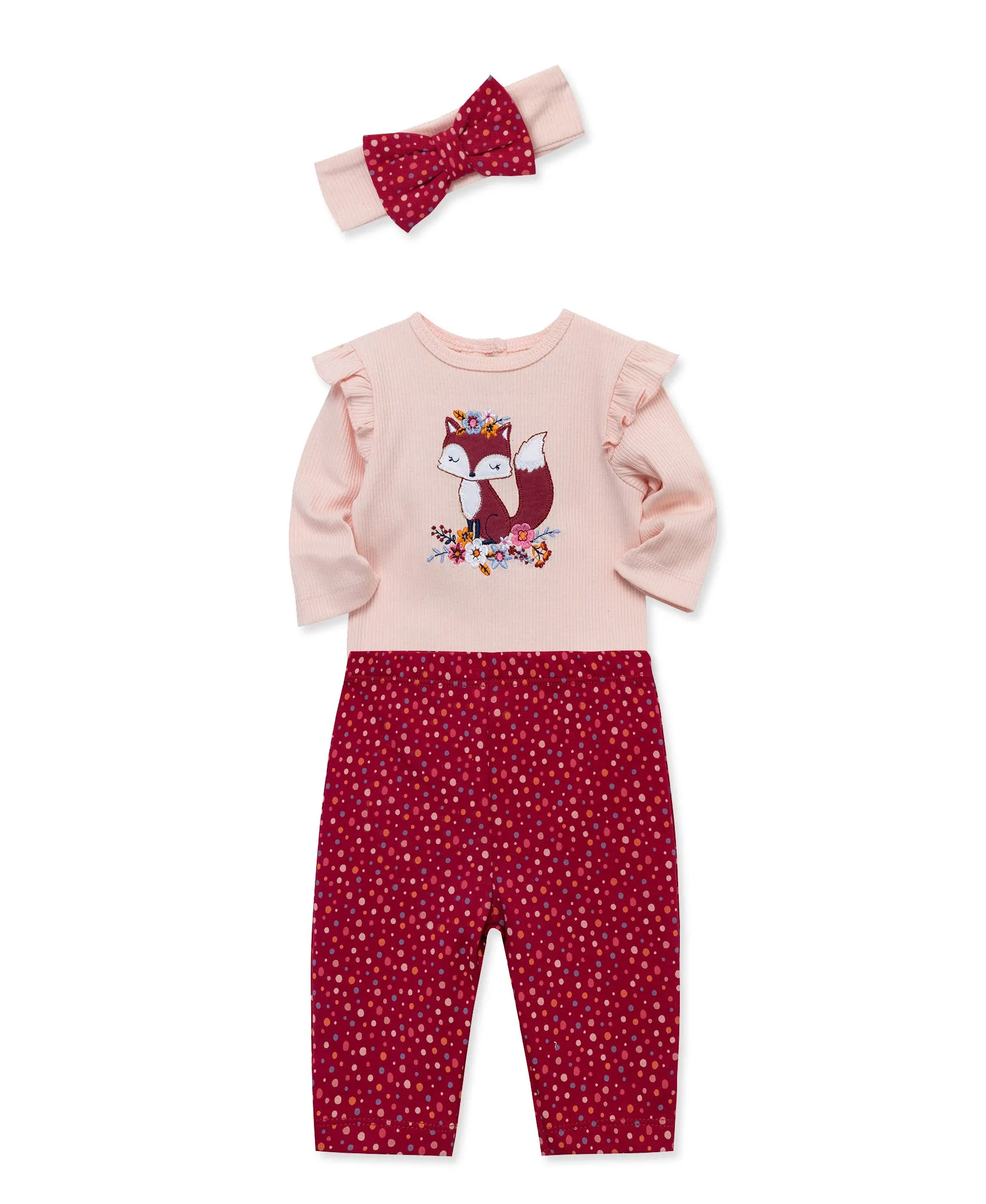 Cute Fox Bodysuit & Pant Set (3M-12M)