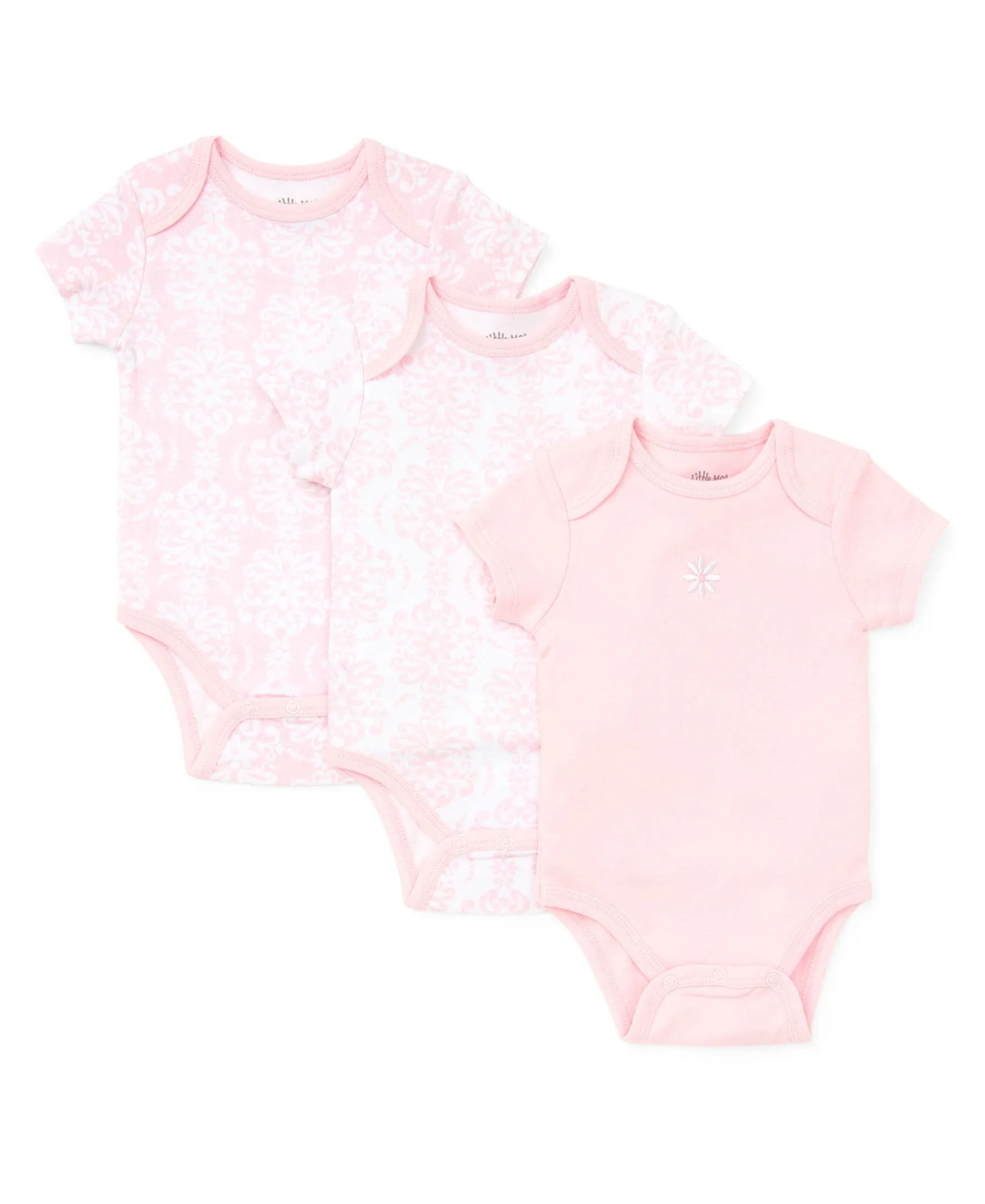 Damask Scroll 3-Pack Bodysuits