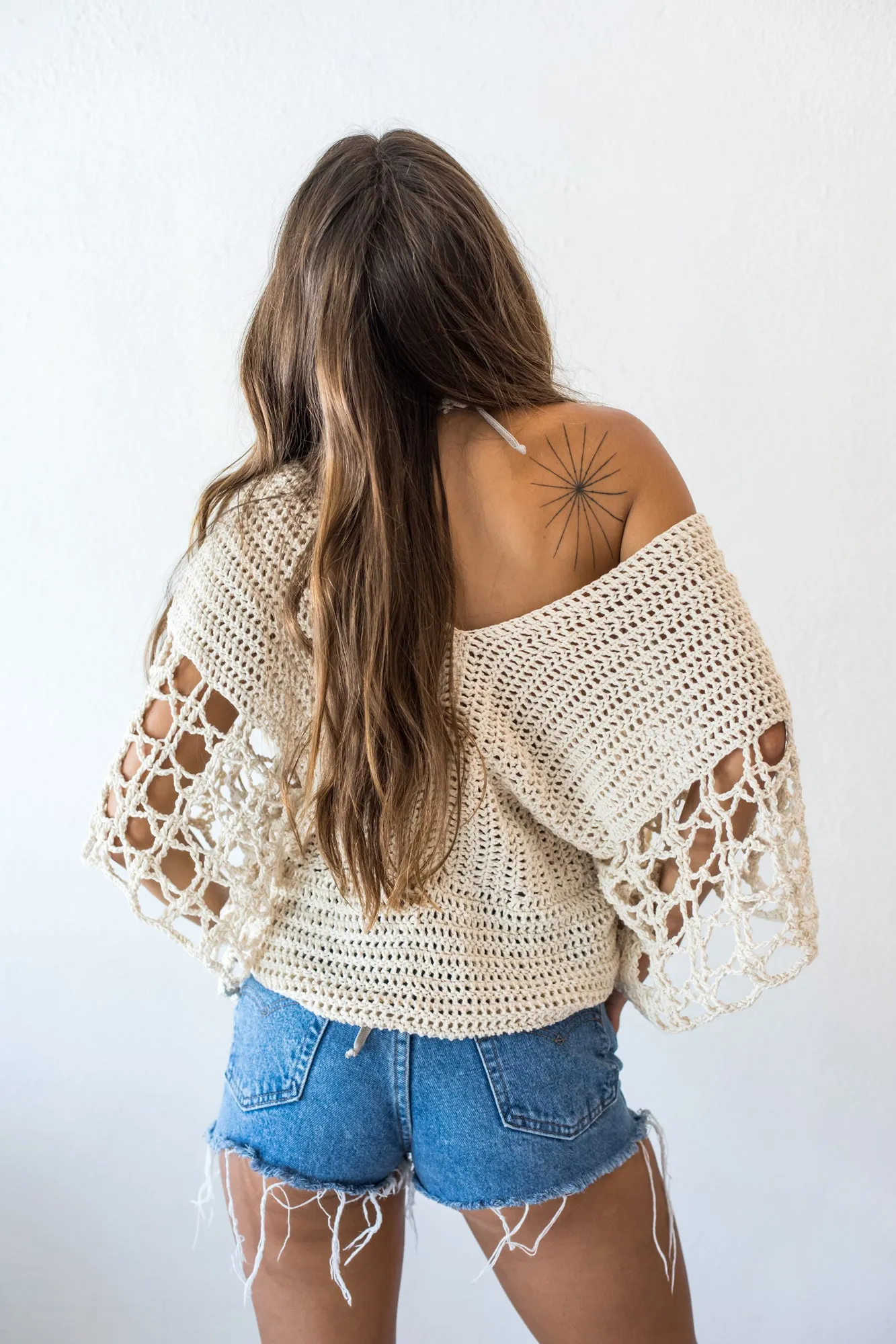 Daria Crochet Sweater