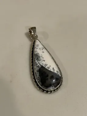 Dendritic Opal Pendant (sterling silver)