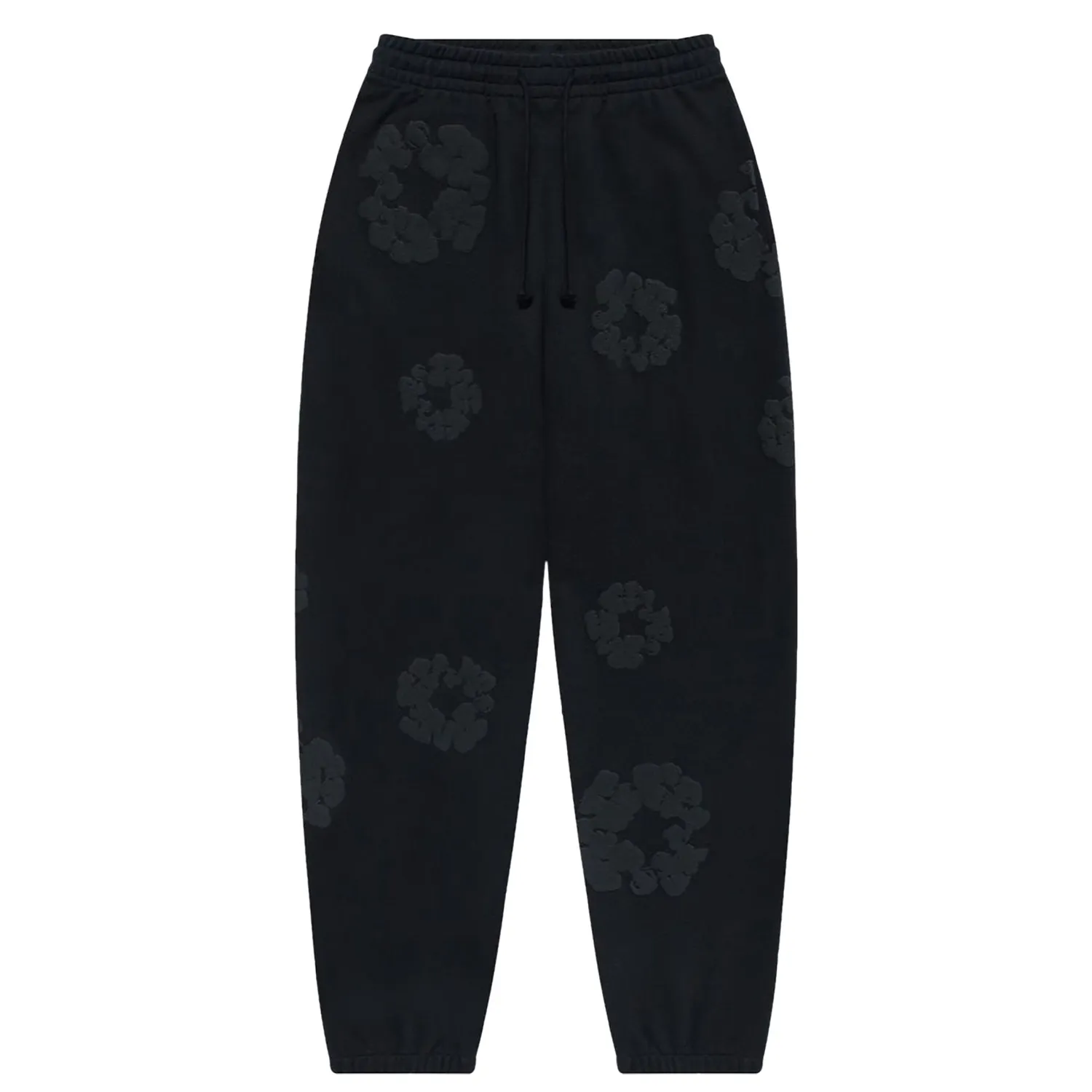 Denim Tears Cotton Wreath Sweatpants Black Monochrome