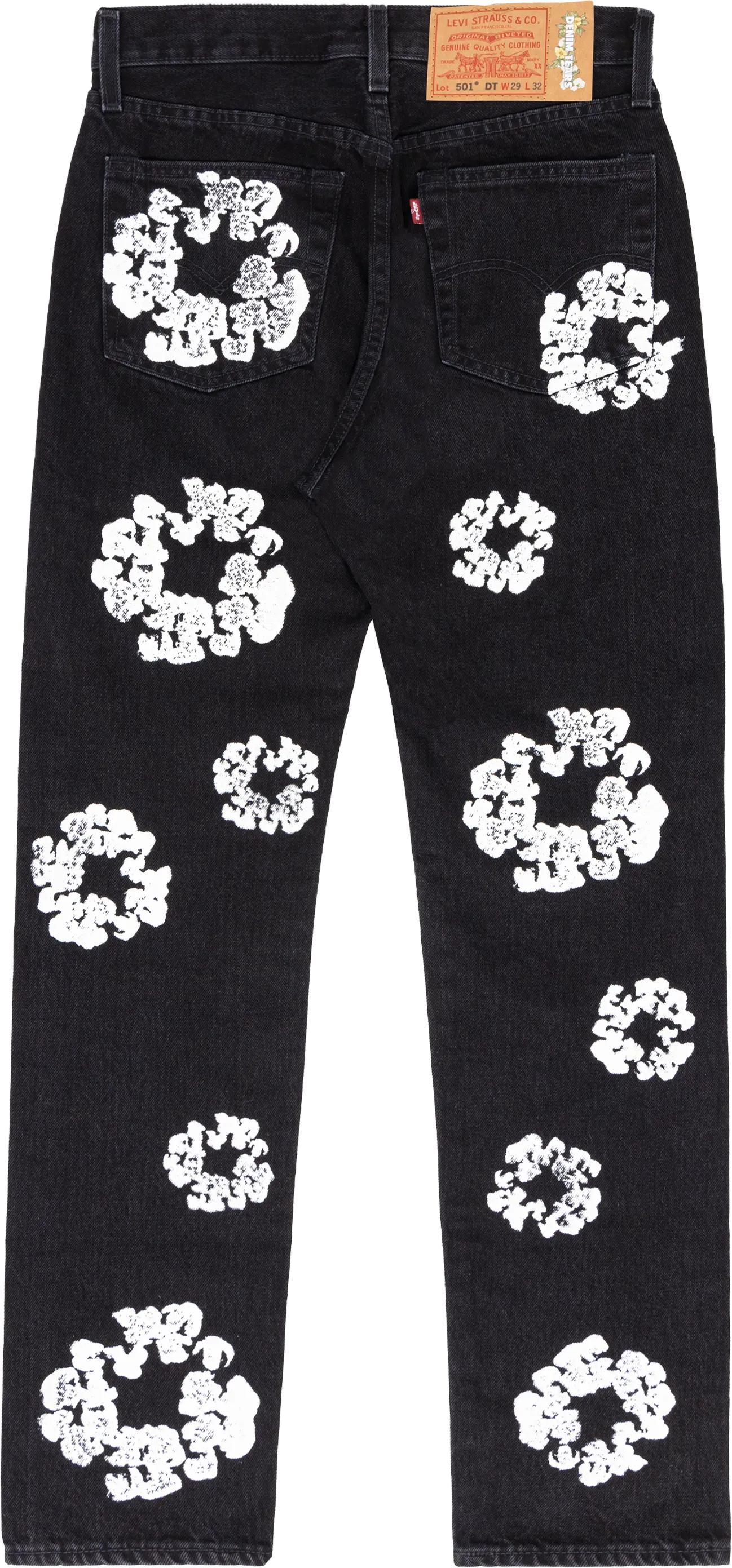 DENIM TEARS THE COTTON WREATH JEAN BLACK