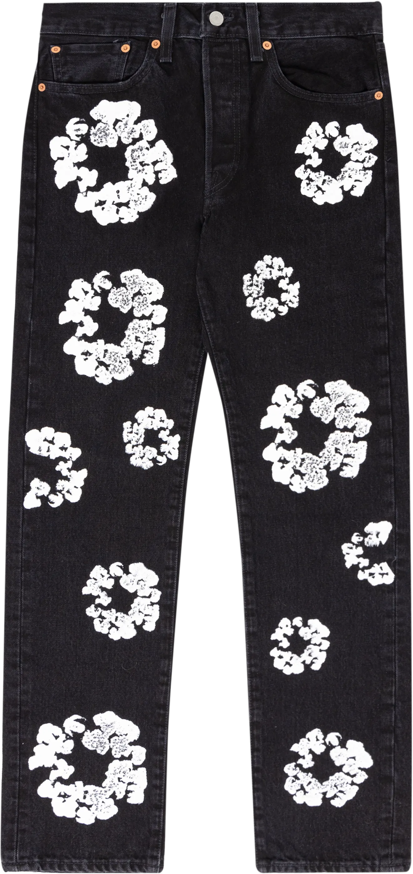 DENIM TEARS THE COTTON WREATH JEAN BLACK