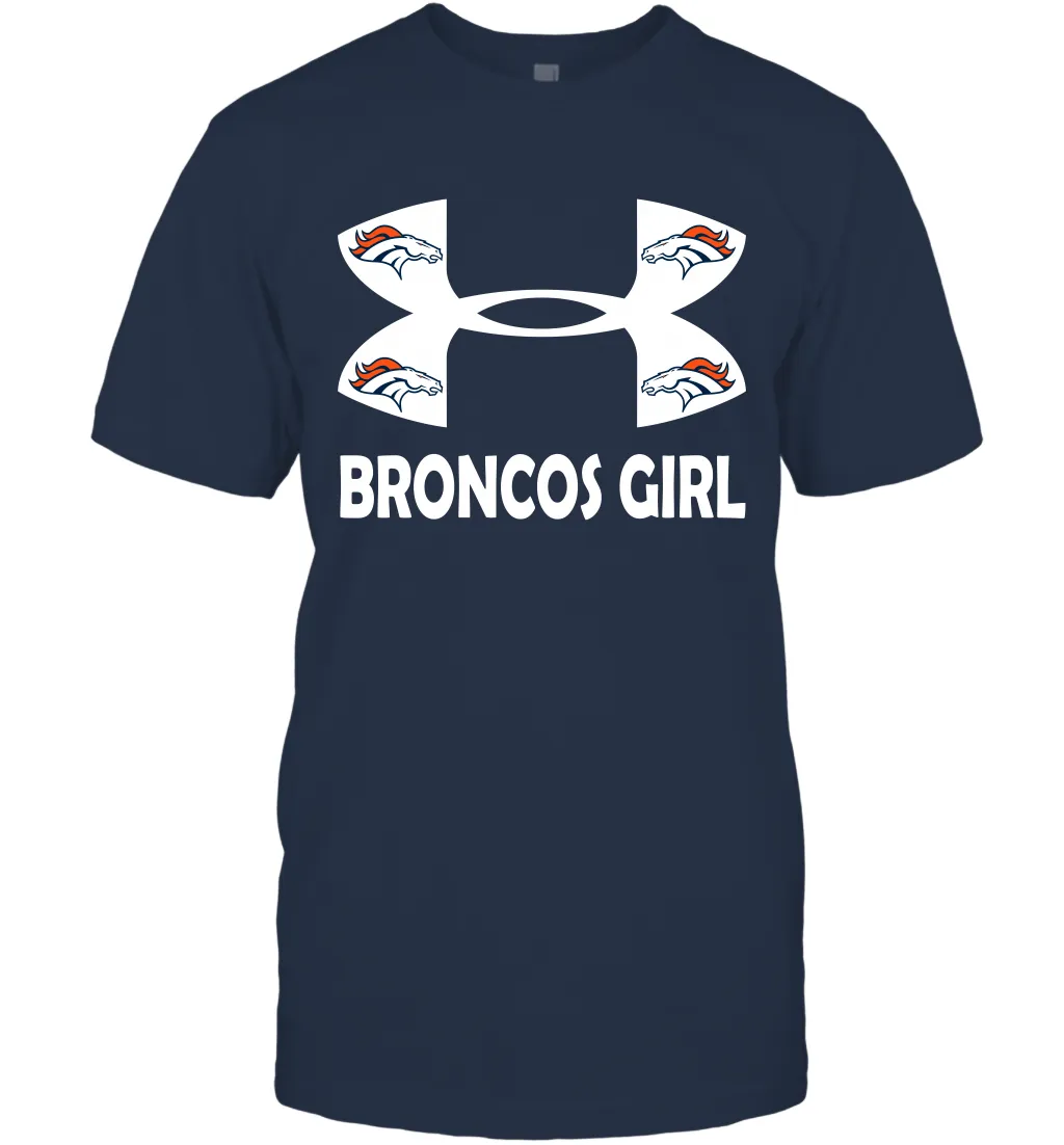 Denver Broncos Girl Under Armour Football T-Shirt