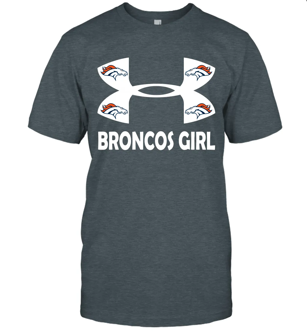 Denver Broncos Girl Under Armour Football T-Shirt