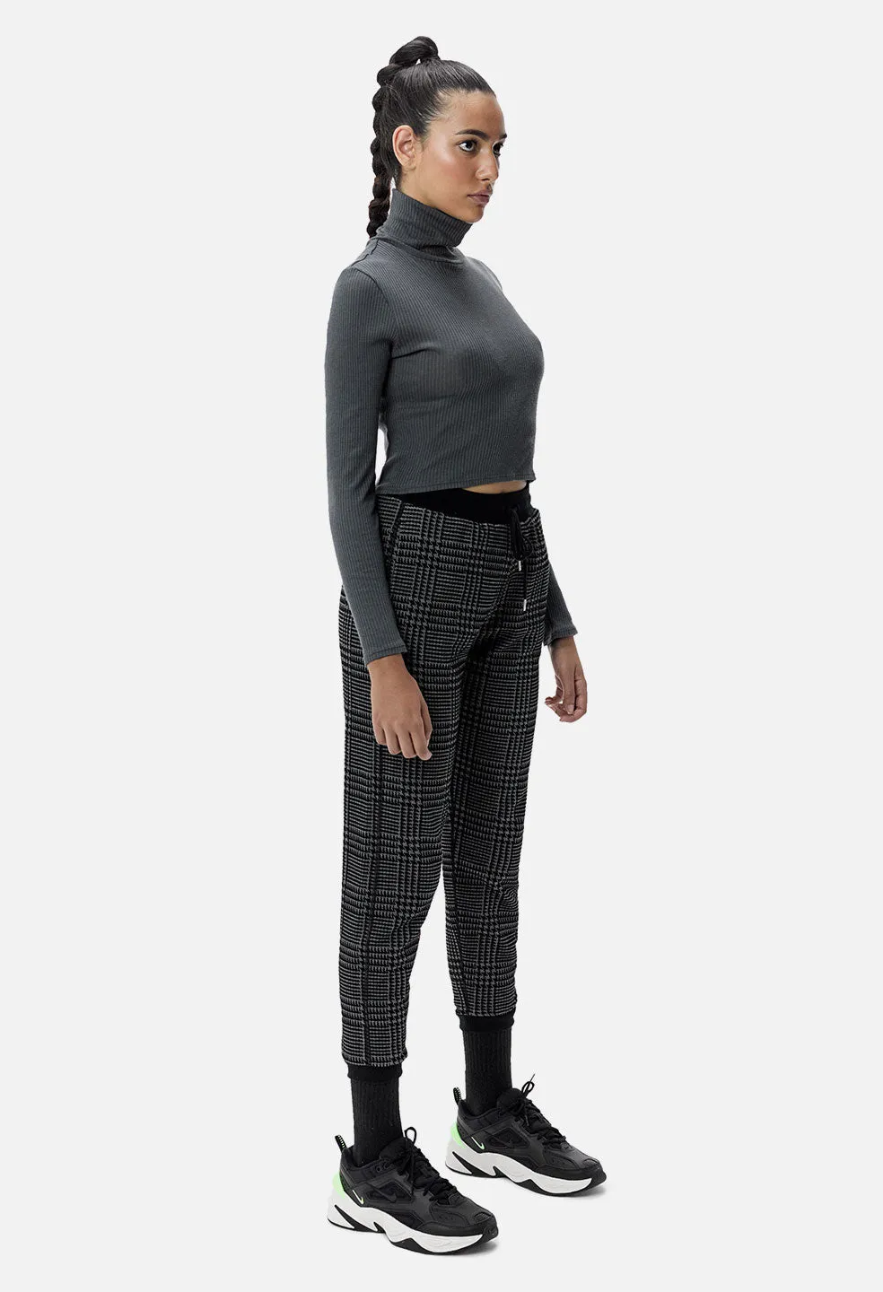 Des Cashmere Rib Turtleneck / Charcoal