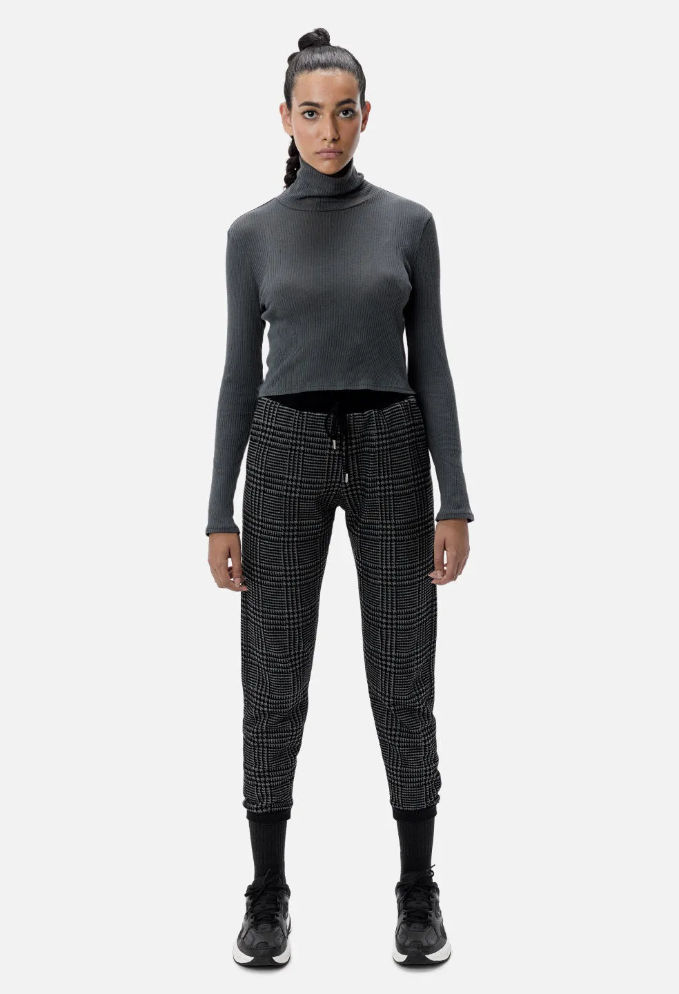 Des Cashmere Rib Turtleneck / Charcoal