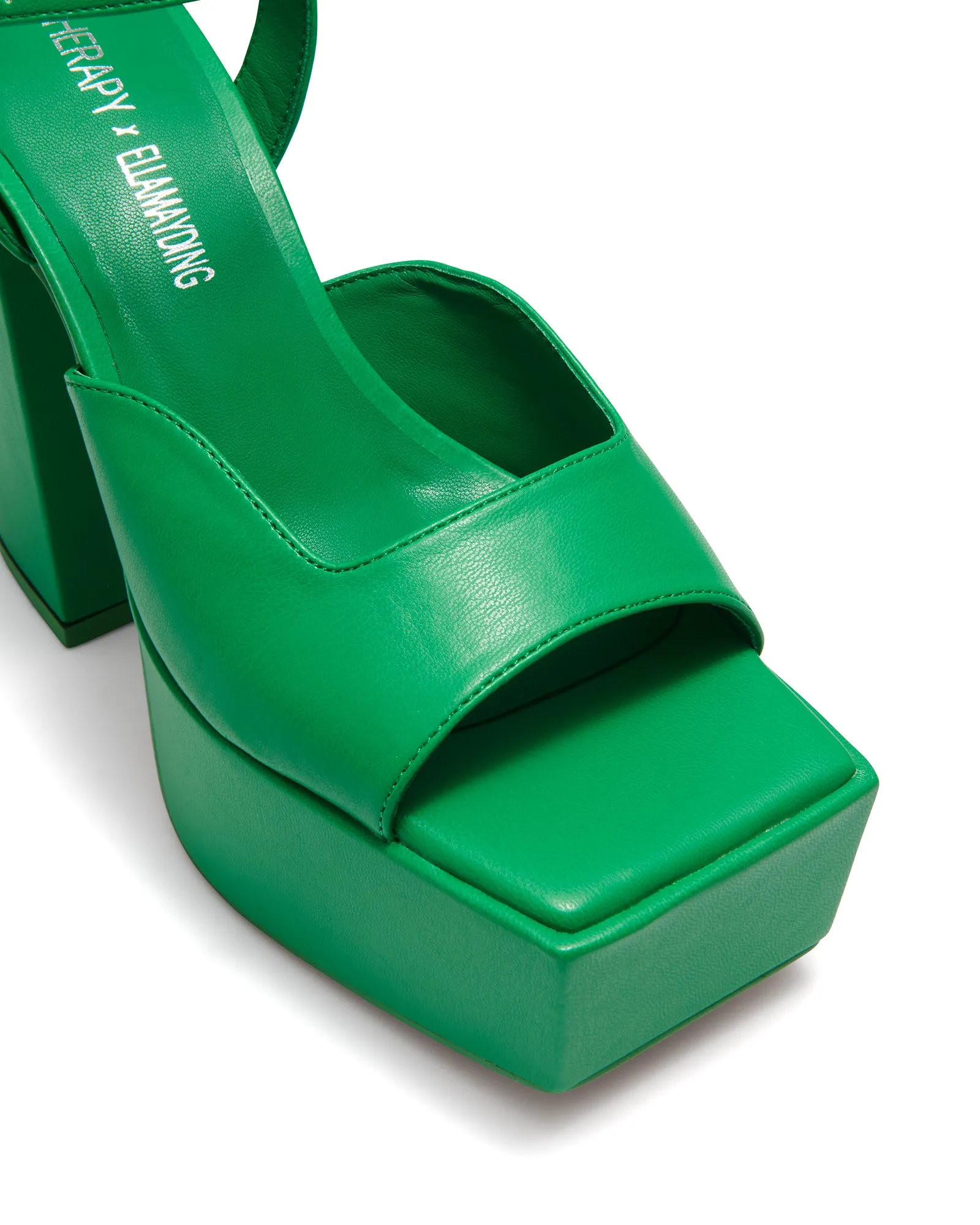 Dom Platform Heel Green