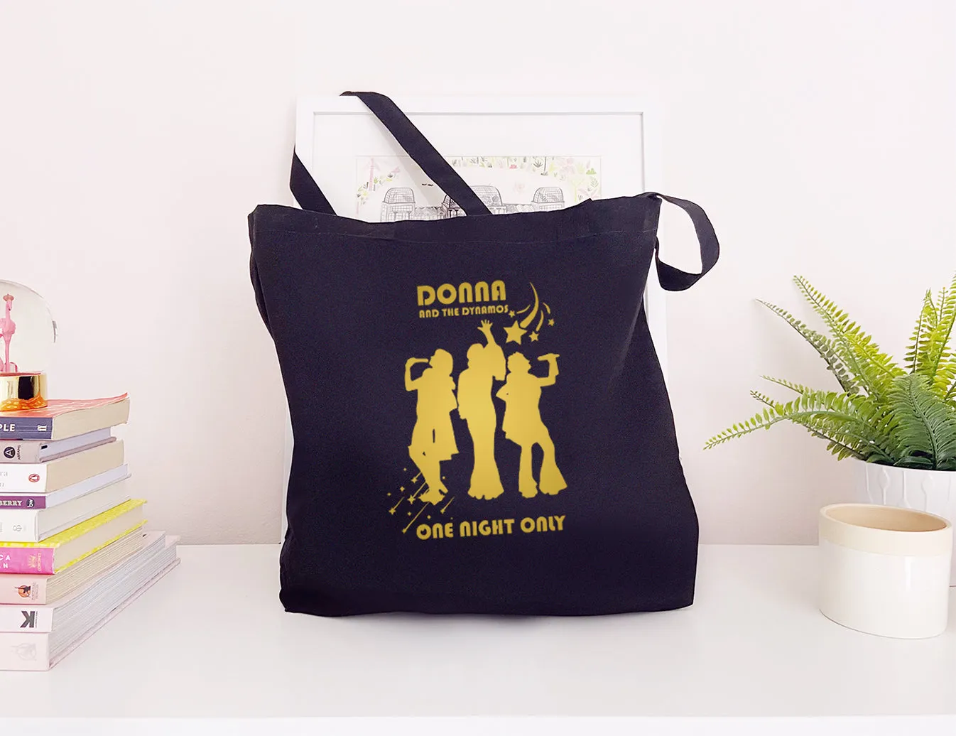 Donna and the Dynamos - Large Canvas Tote Bag