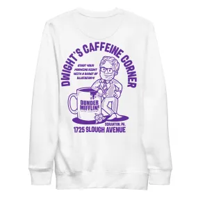 Dwight's Caffeine Corner Unisex Premium Sweatshirt