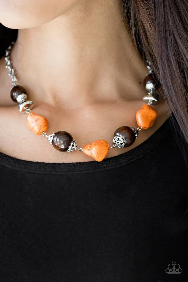 Earth Goddess Orange-Necklace