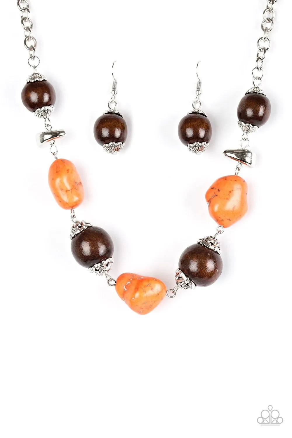 Earth Goddess Orange-Necklace