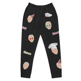 Emoji Joggers-Black