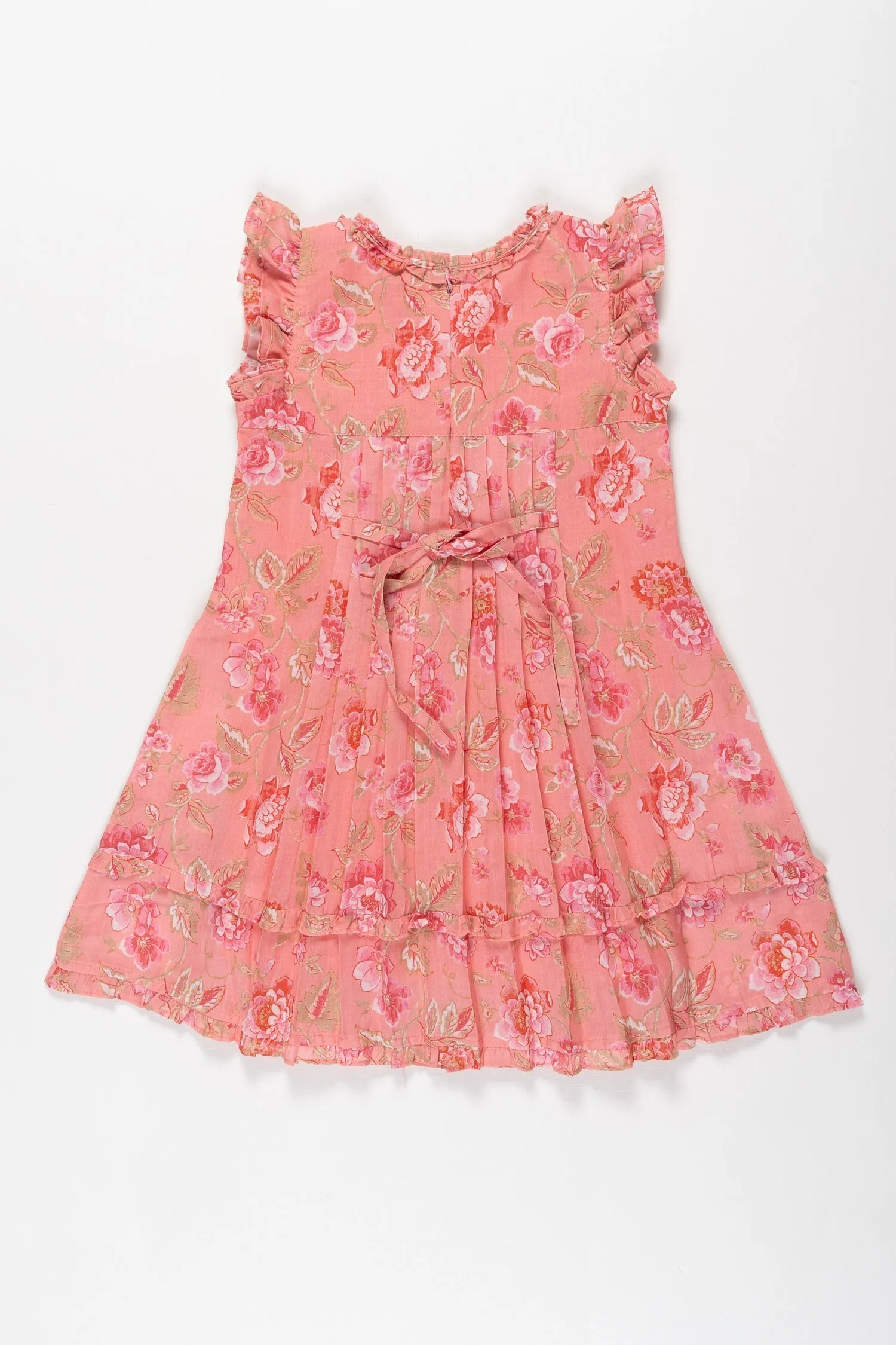 Enchanted Blossom: Girls Floral Cotton Summer Frock