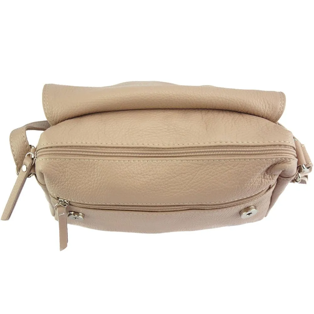 Ester leather shoulder bag