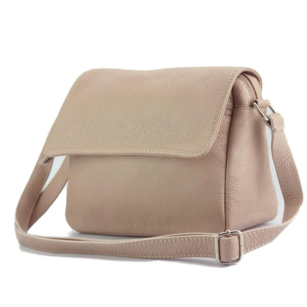 Ester leather shoulder bag