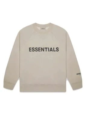 Fear Of God Essentials Applique Logo Crewneck Olive/Khaki [FW20]