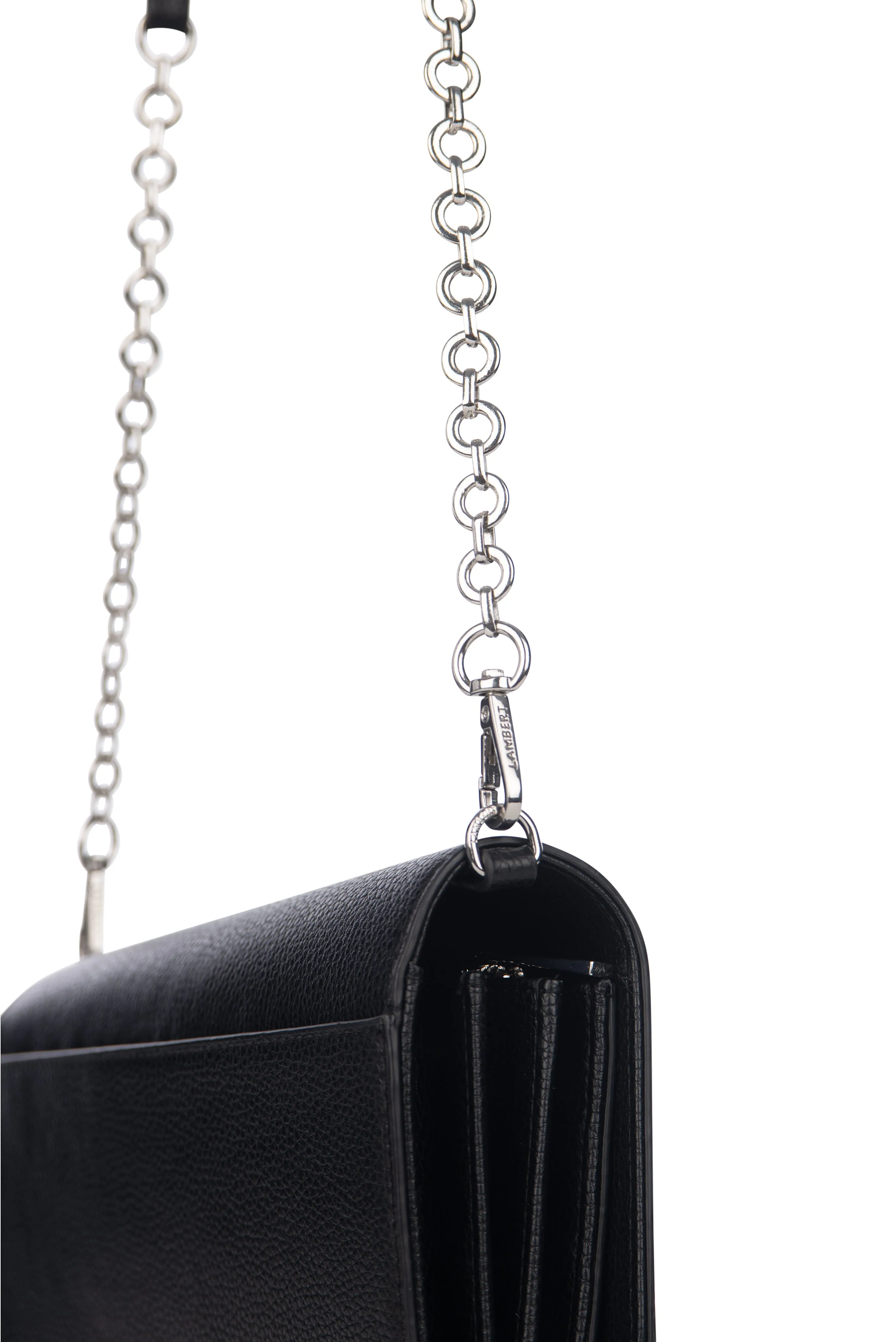 FELICIA WALLET ON CHAIN CROSSBODY BLACK