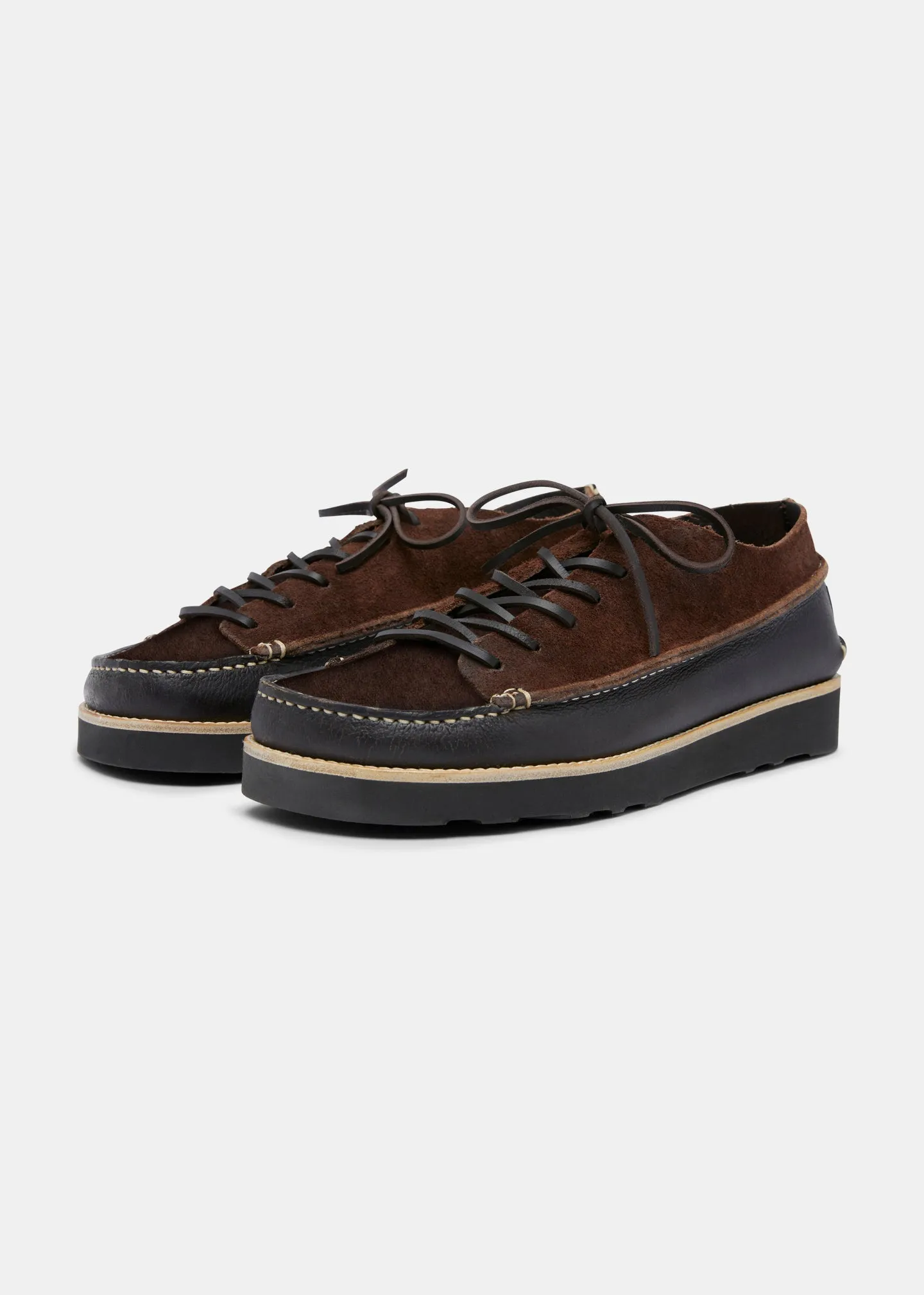 Finn III Leather Shoe On EVA - Dark Brown