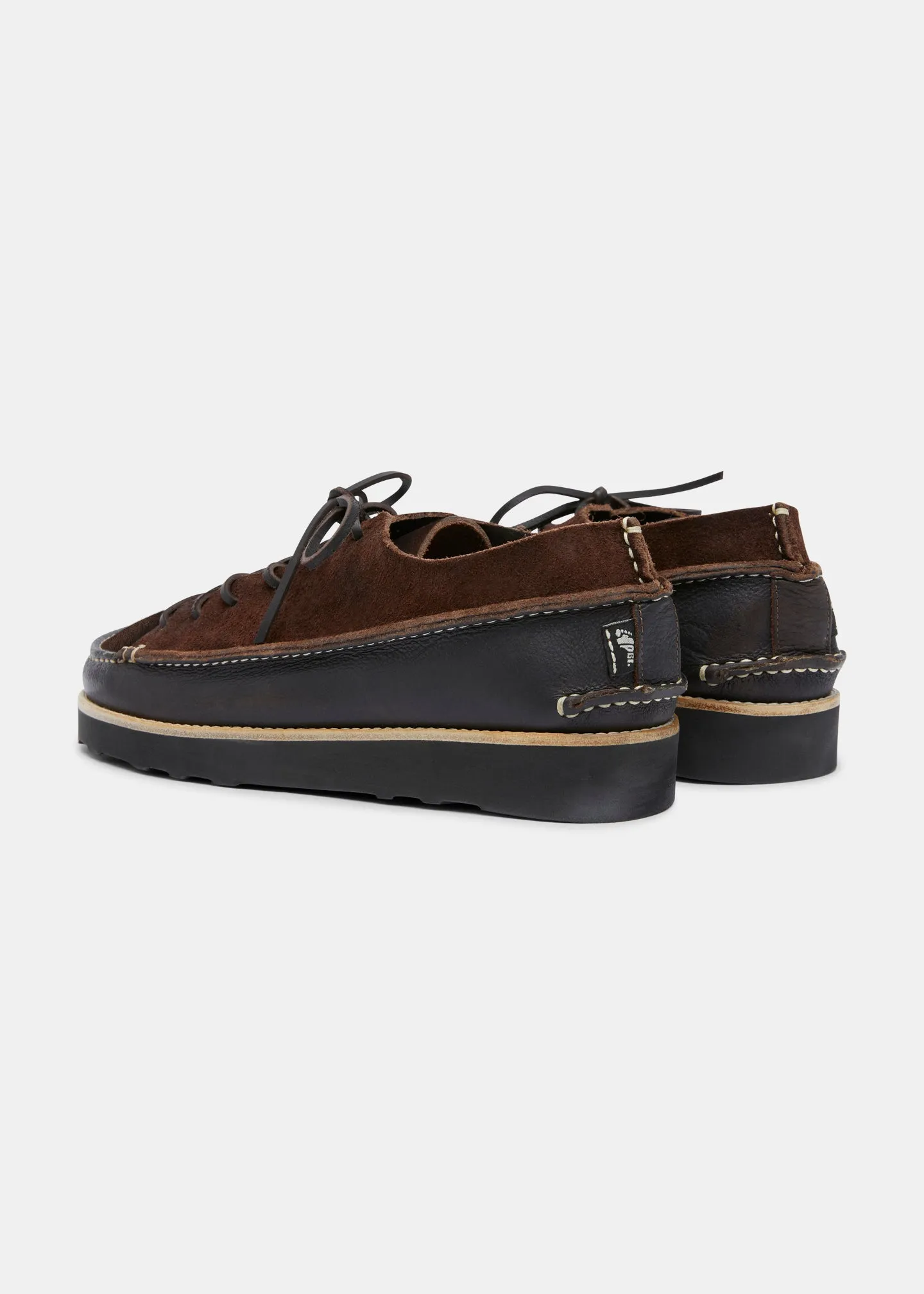 Finn III Leather Shoe On EVA - Dark Brown