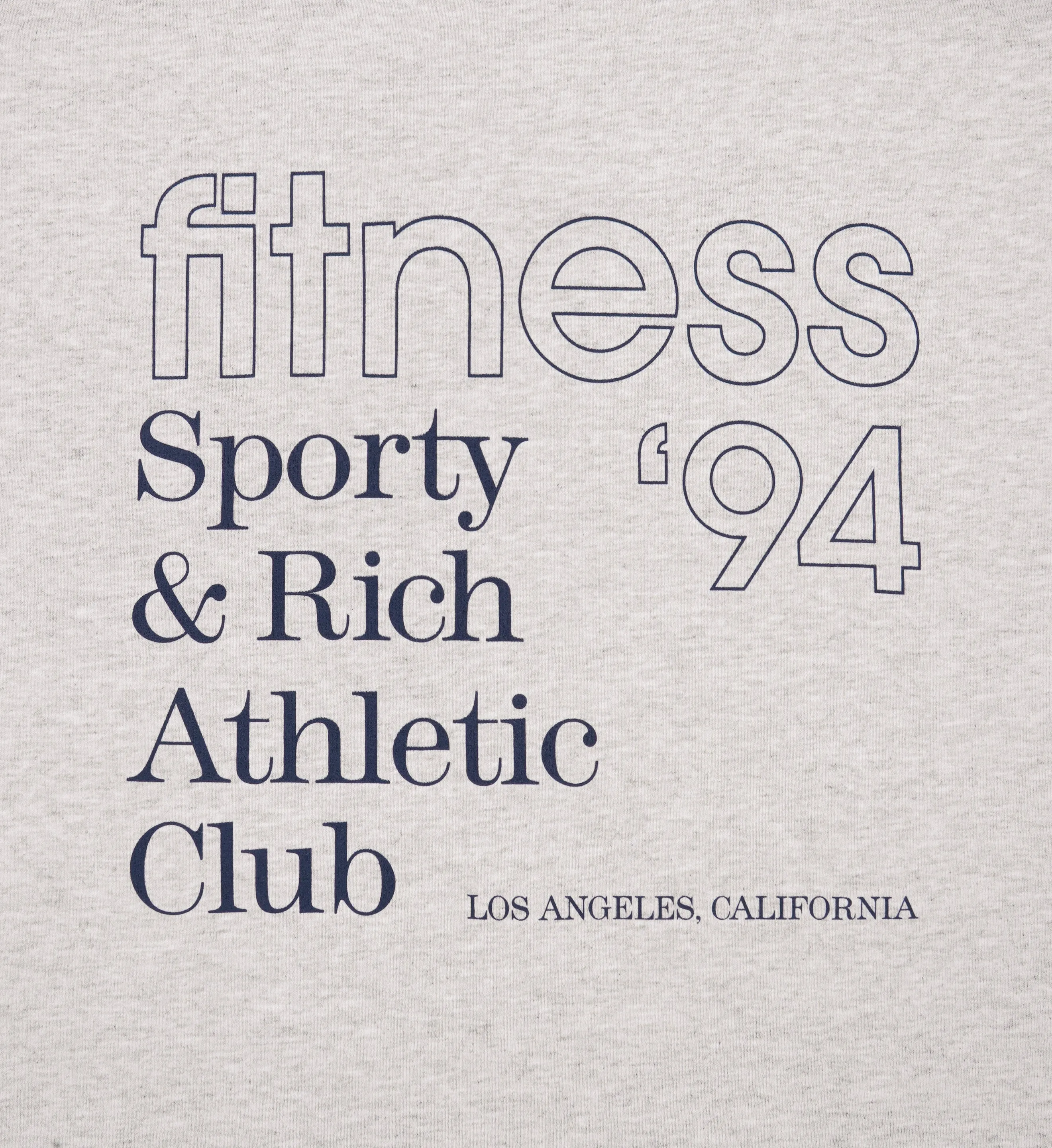 Fitness 94 Crewneck - Heather Gray/Navy