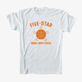 Five-Star Orange-White Game Tee