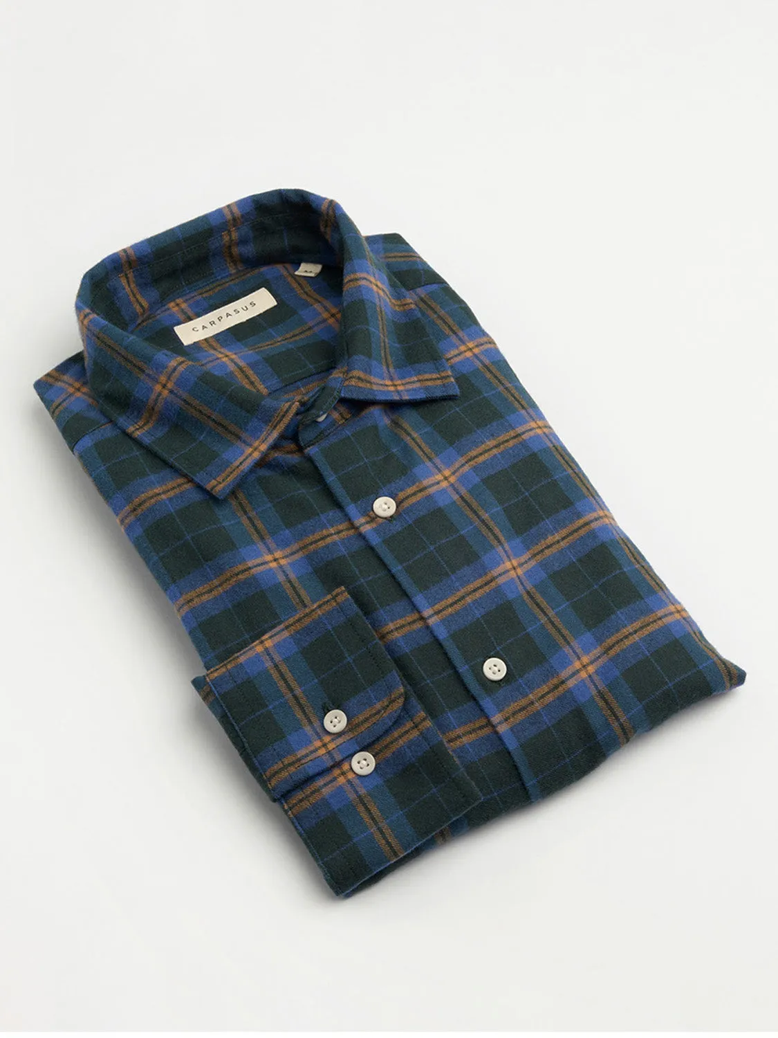 Flannel Shirt Castanio Check Moss