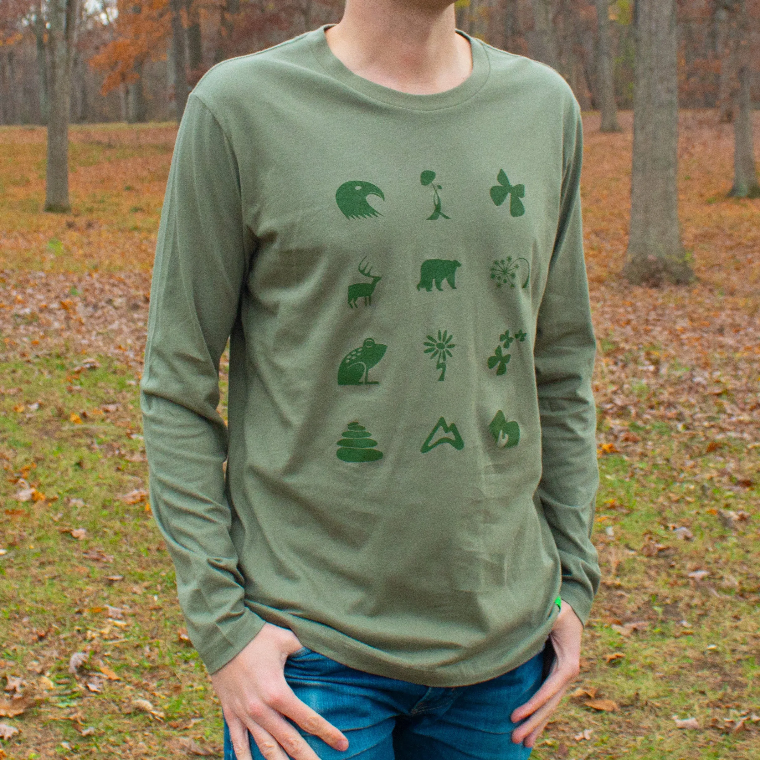 Forest Friends Long Sleeve Tee - Vintage Pine