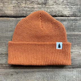 Forest Upcycled Cotton Beanie, Maple Orange