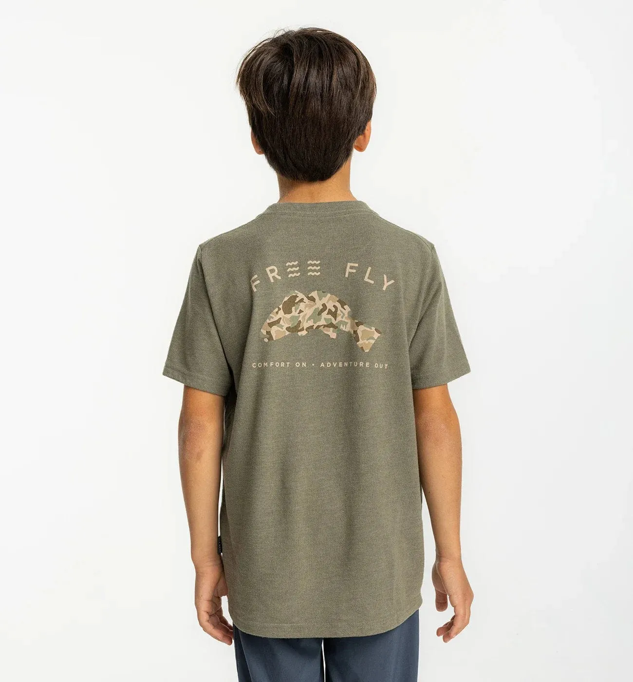 Free Fly Redfish Camo Pocket Tee - Kids'