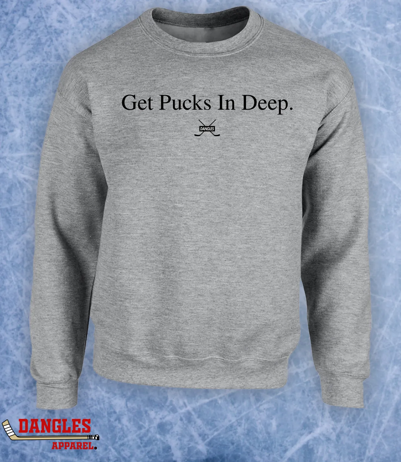 Get Pucks In Deep Hockey Crewneck Sweater Hoodie FA05